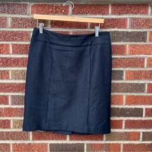 George Charcoal Gray High Waisted Pencil Skirt